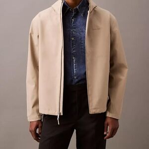 Calvin Klein Tan Lightweight Jacket with Modern Silhouette